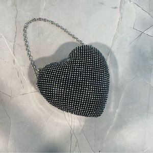 Y2K Heart Shaped Diamond purse